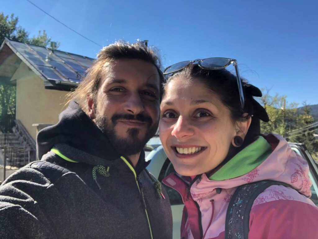 Smiling man and woman