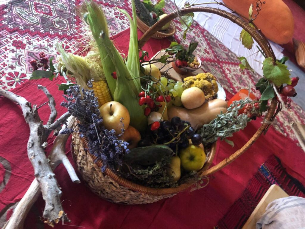 a basket full of herbs
